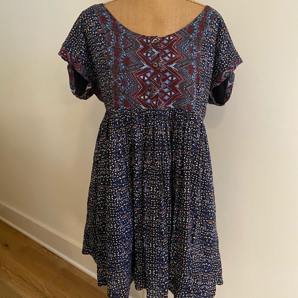 Free People Rayon Flowy Dress